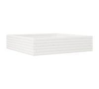 vidaXL Garden Planter White 110x60x45.5 cm Solid Wood Pine