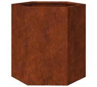 Garden Planter Outdoor Flower Pot Planter Pot Hexagon Corten Steel vidaXL