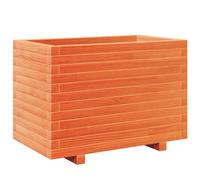 Garden Planter Outdoor Flower Pot Wax Brown Solid Wood Pine vidaXL