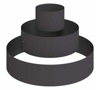 Garden Planter Outdoor Steel Metal Pots Décor Terrace Round Modern vidaXL
