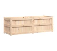 (natural pine) vidaXL Garden Planter Patio Flower Pot Plant Pot Planter Box Solid Wood Pine