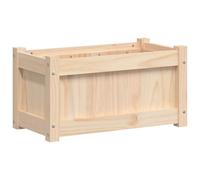 vidaXL Garden Planter Flower Pot - Rectangular Wooden Planter Box - 60x31x31cm Decorate Gardens, Patios, Balconies - Solid Pine Wood - ic Design