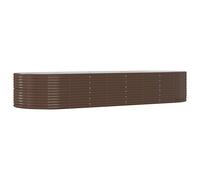 Garden Planter Patio Flower Pot Raised Garden Bed Powder-coated Steel vidaXL