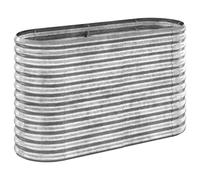 Garden Planter Patio Flower Pot Raised Garden Bed Powder-coated Steel vidaXL