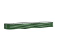 Garden Planter Patio Flower Pot Raised Garden Bed Powder-coated Steel vidaXL