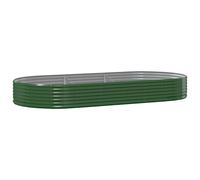 Garden Planter Patio Flower Pot Raised Garden Bed Powder-coated Steel vidaXL