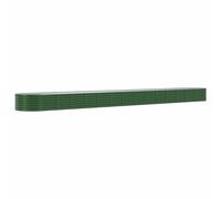(anthracite, 620 x 80 x 36 cm) vidaXL Garden Planter Patio Flower Pot Raised Garden Bed Powder-coated Steel