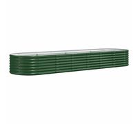 (anthracite, 296 x 80 x 36 cm) vidaXL Garden Planter Patio Flower Pot Raised Garden Bed Powder-coated Steel