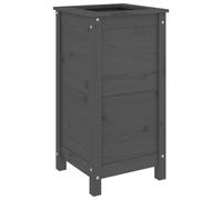 vidaXL Garden Planter Grey 40x40x78 cm Solid Wood Pine