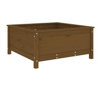 Garden Planter Raised Bed Patio Flower Box Honey Brown Solid Wood Pine vidaXL