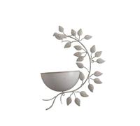 42Cm Cream Metal Garden Planter