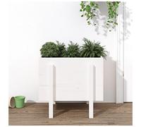 vidaXL Garden Planter White 62x50x57 cm Solid Wood Pine
