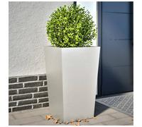 vidaXL Garden Planters 45x45x75 cm Stainless Steel Planter Boxes for Patio, Balcony - Set of 2