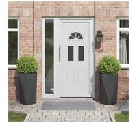 vidaXL Planter 2 pcs Black 40 x 40 x 75 cm Steel