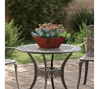 Garden Planter Weathering Steel 35x35x15 cm Cold-rolled Steel Trapezoidal Slim.