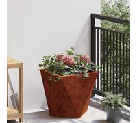 Garden Planter Weathering Steel 40x40x40 cm Corrugated Steel Outdoor Heavy Pot