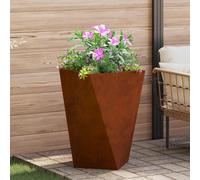 vidaXL Planter Rusty 50 x 50 x 75 cm Weathering Steel
