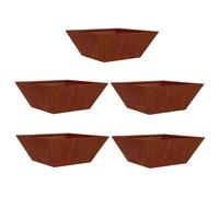 Garden Planter Weathering Steel Decor Metal Trapezoidal Outdoor Modern vidaXL