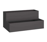 vidaXL Garden Planter Anthracite 100 x 60 x 45 cm Cold-rolled Steel