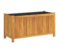 vidaXL Garden Planter with Liner 99.5x38x50 cm Solid Wood Acacia