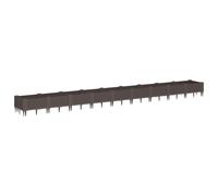 Garden Planter with Pegs Raised Bed Outdoor Flower Pot Planter Pot PP vidaXL