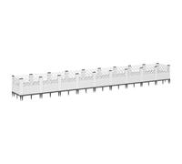 Garden Planter with Pegs Raised Bed Outdoor Flower Pot Planter Pot PP vidaXL