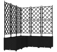 Garden Planter with Wheel PP Modern Outdoor Floor Pot Container Terrace vidaXL