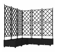 Garden Planter with Wheel PP Modern Outdoor Floor Pot Container Terrace vidaXL