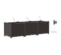 Garden Planter Plastic Outdoor Modern Decor Self-Watering Patio Plants vidaXL