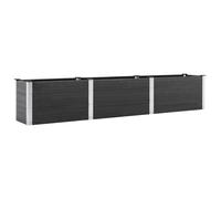 Garden Planter WPC Grey Outdoor Lawn Flower Pot Raised Bed Multi Sizes vidaXL
