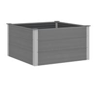 Garden Planter WPC Grey Outdoor Lawn Flower Pot Raised Bed Multi Sizes vidaXL