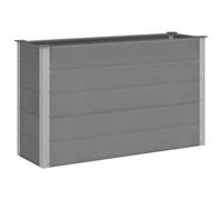vidaXL Garden Raised Bed WPC 150x50x91 cm Grey, Grey