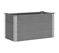 vidaXL Garden Raised Bed WPC 100x50x54cm Grey Outdoor Flower Pot Raised Bed