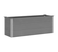 Garden Planter WPC Grey Outdoor Lawn Flower Pot Raised Bed Multi Sizes vidaXL