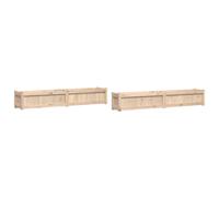 Garden Planters Patio Flower Pot Plant Pot Planter Box Solid Wood Pine vidaXL