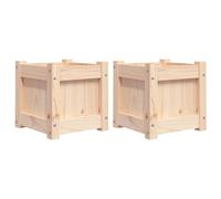 Garden Planters Patio Flower Pot Plant Pot Planter Box Solid Wood Pine vidaXL