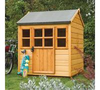 Garden Play House 4 x 4 Rowlinson Little Lodge Wooden Childrens Playhouse