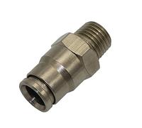 Garden Plumbing High Pressure 1/4" External Thread to 3/8" Slip Lock Quick Straight Copper Connectors for Out Diameter Nyllon Pipe 20 Pcs (Color : Male Thread) Brass Hose