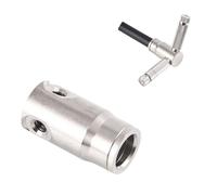Garden Plumbing High Pressure 3 8 Inch Sliding Lock Connector for Misting Nozzle with 3 16 Threaded Hole and Cross Type 2pcs 120° Quick-Connect Final Double
