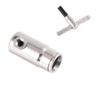 Garden Plumbing High Pressure 3/8" Sliding Lock Connector 3/16" Threaded Nozzle Hole Irrigation Straight Cross 2pcs Quick-Connect Final Double
