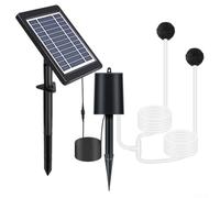 Garden Pond Aerator Solar Powered 3W 6V Air Pump for Koi Fish Ponds Floating Water Feature Consumption Kit