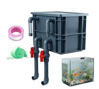 Garden Pond Filter Box - Quiet Multifunctional Filter Media, Aquarium Filter System with Water Circulation | for Use in the Office, Dorm, Apartment, Home, Indoors, Bedrooms and