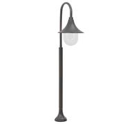 Garden post light 120 cm bronze aluminium with PVC lampshade IP44 outdoor sturdy [EEK: A+++]