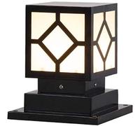Garden Post Light Europe Square Pillar Lamp Outdoor Column Lamp Garden Wall Patio Pillar Post Lamp Fixture Waterproof Stigma Lamp Rustproof Pedestal Lamp (Size:20×60×15cm) (20×45×15cm N) Decoration