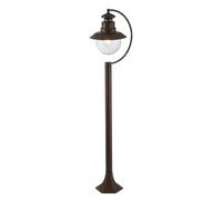 Garden Post Light IP44 Rustic Brown Outdoor Path Light [EEK: A]