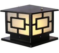 Garden Post Light Outdoor Lanterns Pier Mount V-intage Lamp Metal Housing Plus Glass, Modern With Stake For Garden, Patio, Lawn, Deck Street Decor Lamp, Bronze 25cm (Bronze 40cm*33cm) (Dark 25cm/9.7i