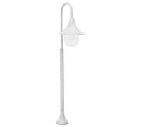 Garden Post Light White 120cm Aluminium Frame PVC Shade E27 IP44 Outdoor 60W.