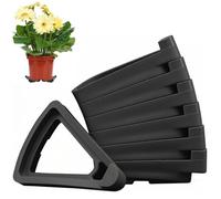 Garden Pot Feet, Large Size Pot Feets 12Pcs, Flower Pots Feet, Terracotta Pots Feet, Plant Pots Breathable Triangle Supports, Premium PP Plastic, Pot Feet for Outdoor Plant Pots and Flowers