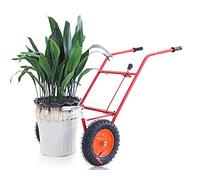 Garden Pot Mover with Adjustable Grip Arm - Potted Plant Mover with Flat-Free Dolly Wheel - Complete with Assembly Tool, Max 200 Kg Weight Capacity