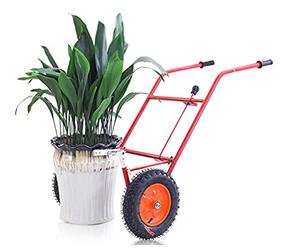 Garden Pot Mover with Adjustable Grip Arm - Potted Plant Mover with Flat-Free Dolly Wheel - Complete with Assembly Tool, Max 200 Kg Weight Capacity